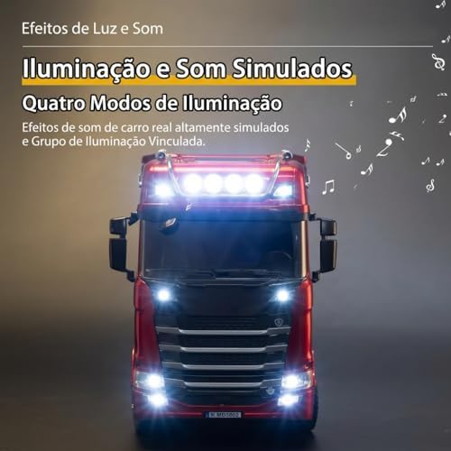 Luz e som simulados