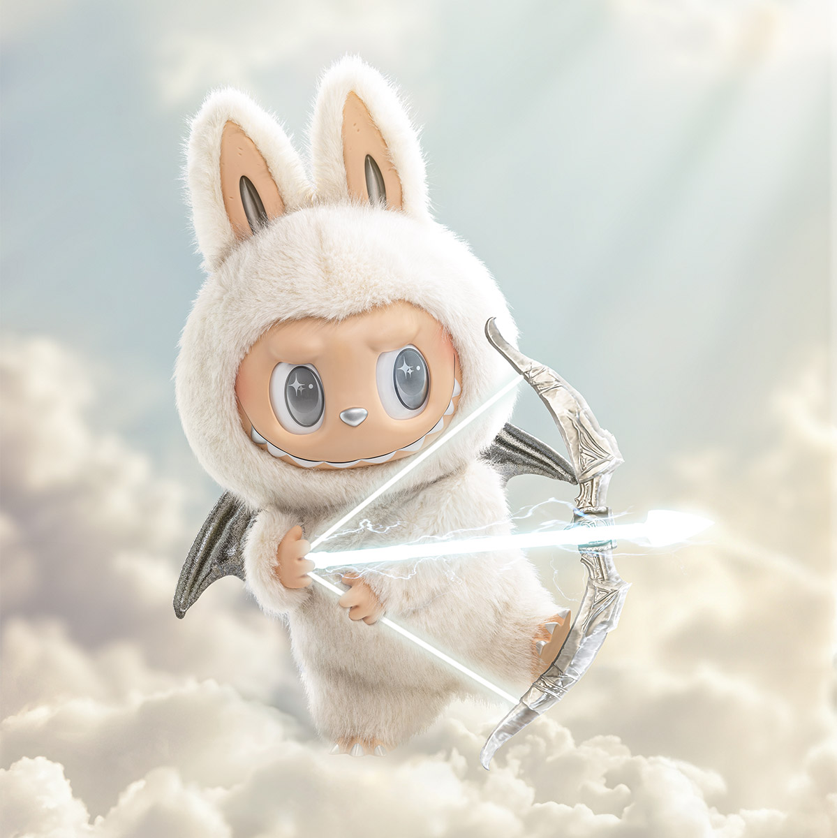 LABUBU OS MONSTROS – Anjo nas Nuvens Boneca de Vinil