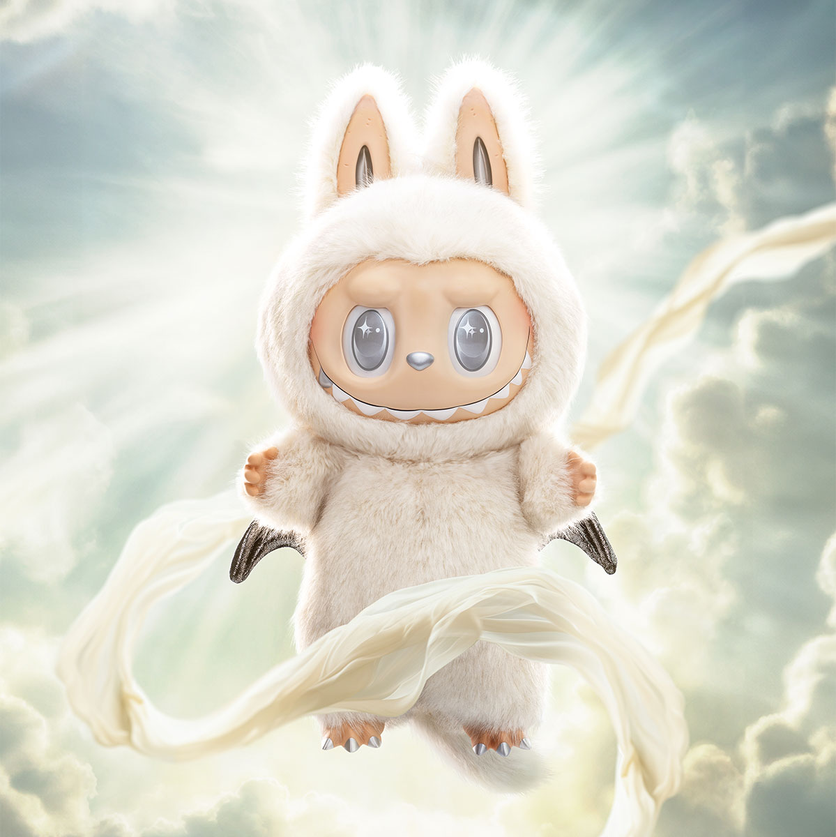 LABUBU OS MONSTROS – Anjo nas Nuvens Boneca de Vinil