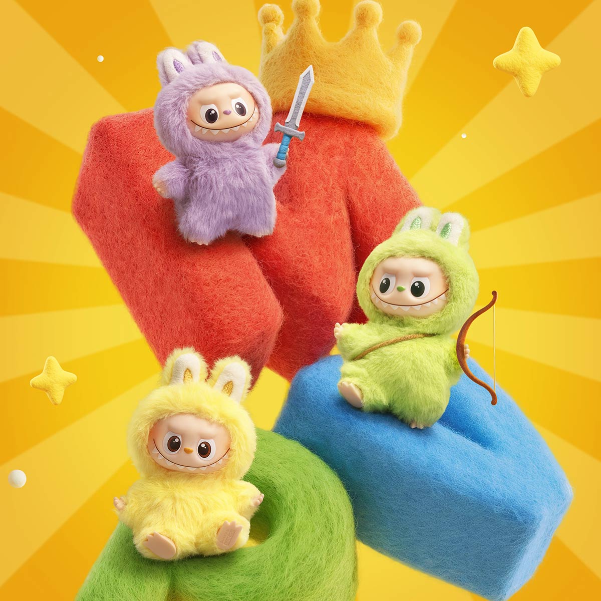 LABUBU THE MONSTERS Broche para Caixa Surpresa (N-Z) Série Amor