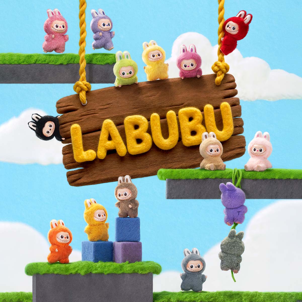 LABUBU THE MONSTERS Broche para Caixa Surpresa (N-Z) Série Amor