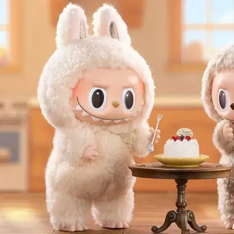 POP MART Boneco Labubu Surpresa Original - Exciting Macaron — Soymilk
