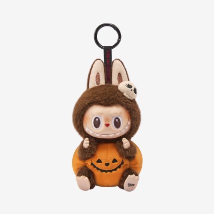 Pingente de pelúcia Feliz Halloween LABUBU Vinyl Party Series – Abóbora Sentada