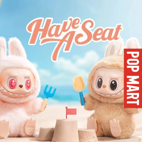 POP MART Boneco Labubu Surpresa Original - Have a Seat